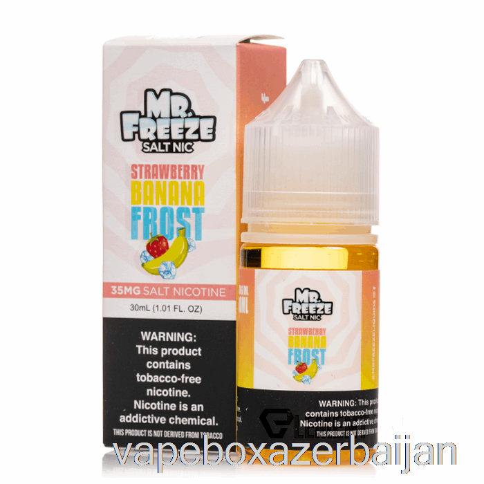 E-Juice Vape Strawberry Banana Frost - Mr Freeze Salts - 30mL 35mg